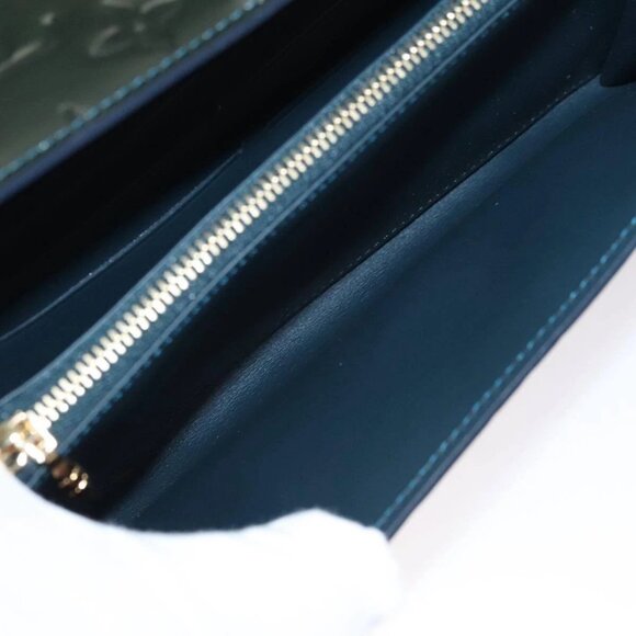 LOUIS VUITTON Vernis Portefeiulle Sarah Long Wallet Bluenuit - Picture 14 of 16